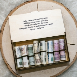 Pudełko Na Pieniądze prezent pod choinkę